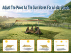 Bestset 10  10Ft Upf50+ Beach Tent Sun Shelter, Windproof Stable Outdoor Pop Up Beach Shade Canopy For Camping, Fishing, Backyar