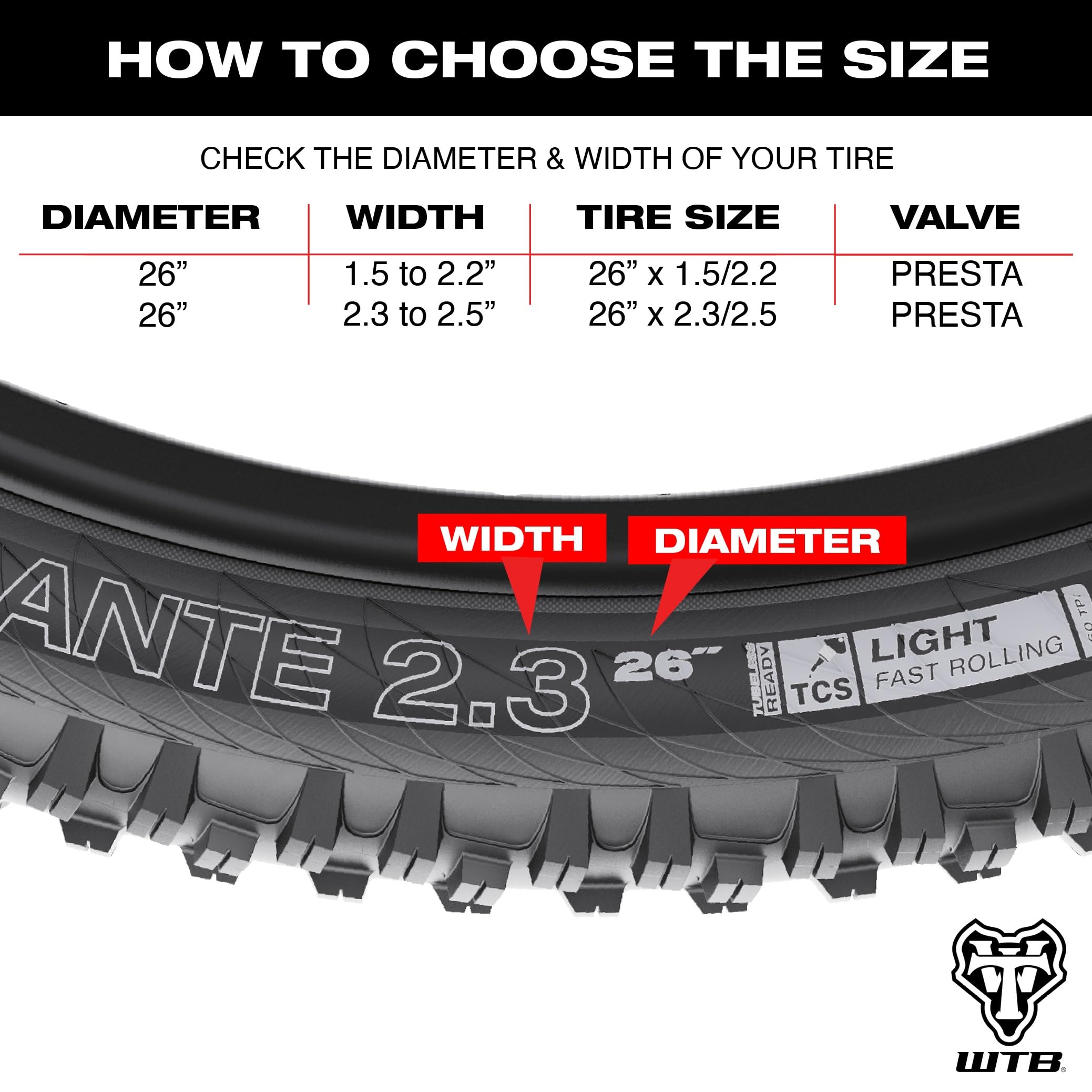 Wtb Presta 26 X 1.5/2Tube