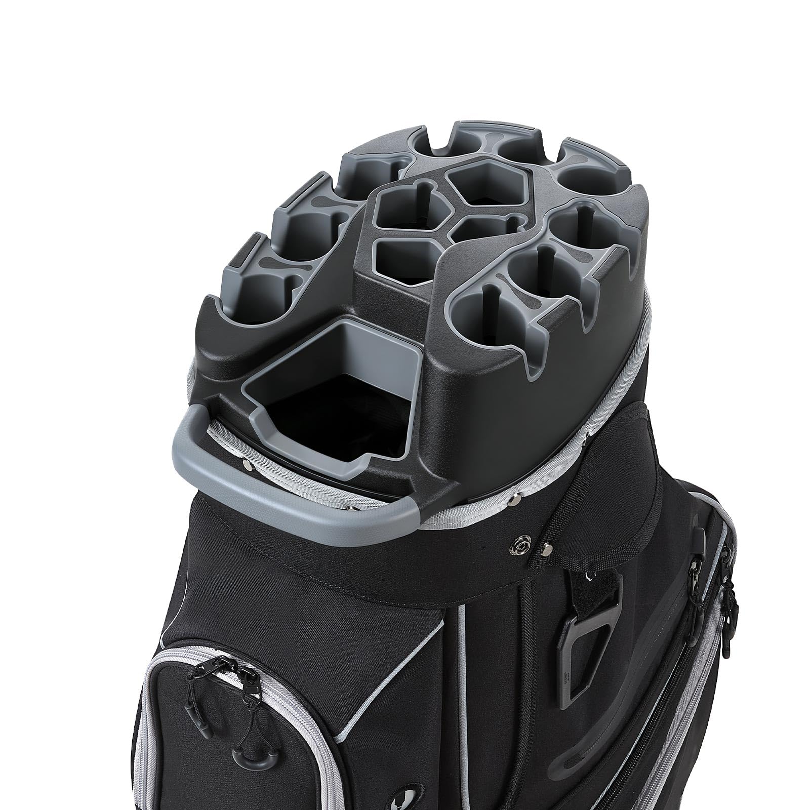 VEVOR Golf Cart Bag, 14 Way Top Divider Organizer, Golf Club Bag with Full-Length Divider, Storage Pockets, Shoulder Strap, Rain