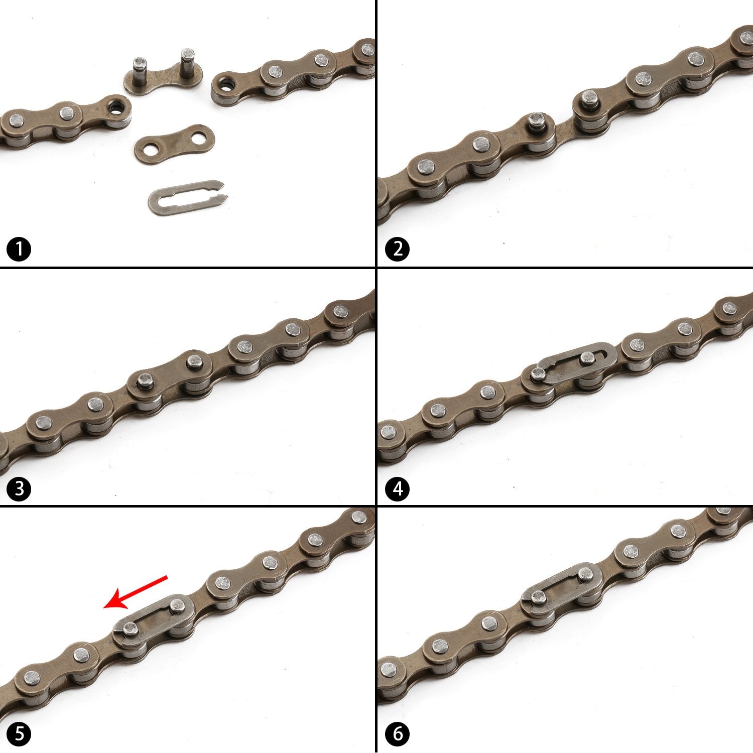 Zonkie Bike Chain Single-Speed, Bicycle Chain 1 Speed, 12 A 18 Inch,116 Links