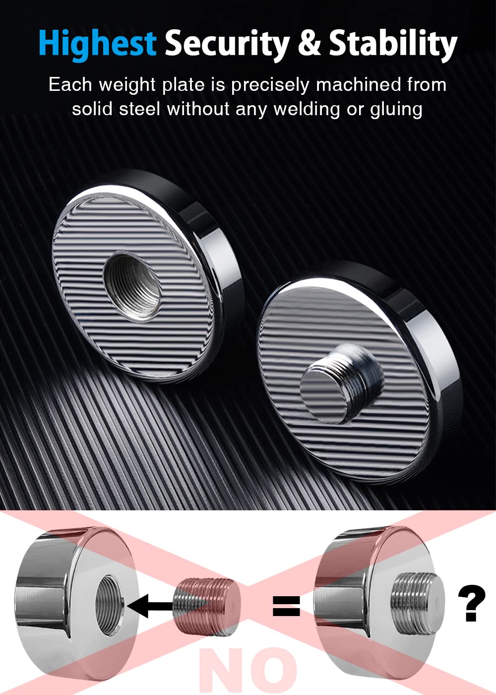 Weight Set 30Lb Pair (15Lb/20Lb/25Lb/30Lb) Adjustable Dumbbells Ultracompact Chrome With Foam Handles Home Gym Workout Exercise
