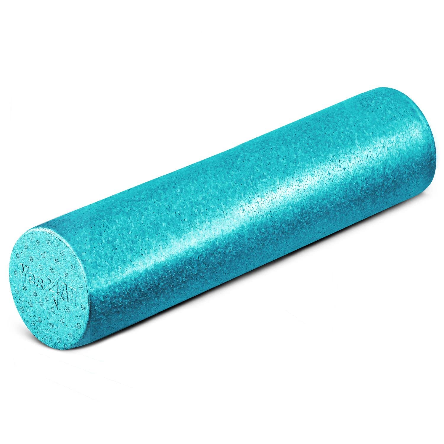 Yes4All High Density Foam Roller For Back, Variety Of Sizes & Colors For Yoga, Pilates - Turquoise - 24 Inches
