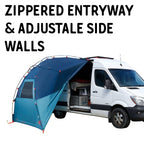 Kelty Backroads Shelter Universal Mounted Car Camping Shelter With Zippered Entry, Sturdy Frame, Protection From Elements, Uv, S
