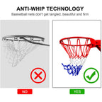Neijiang Basketball Net Replacement, 2023 Upgrade Thick Professional Basketball Nets Heavy Duty Outdoor, All Weather Anti Whip C