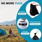 Triptips Portable Toilet Bags 20 Count Drawstring 8 Gallon Camping Toilet Bags Toilet Waste Bags Leak-Proof Toilet Liners, Trash