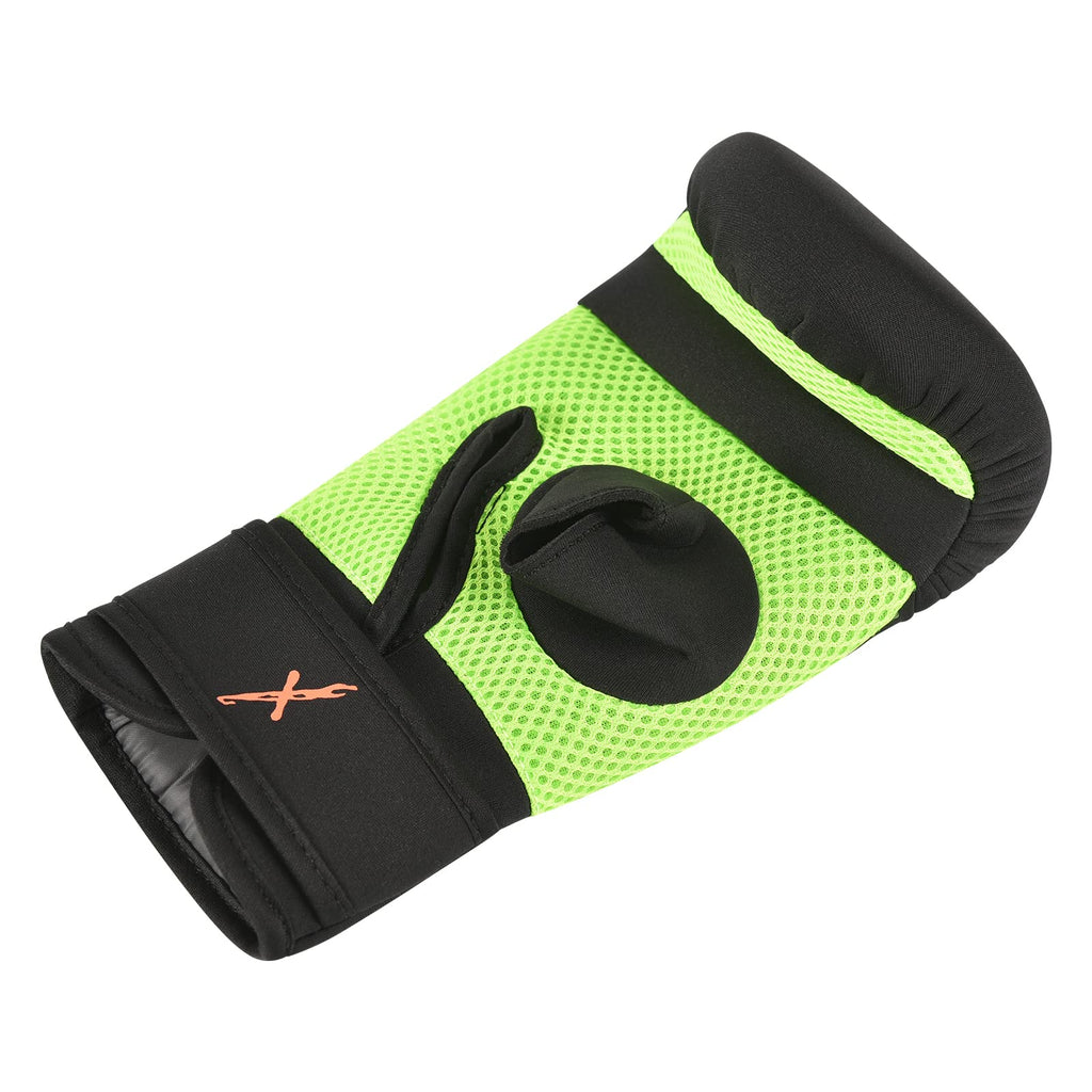 Maxxmma Neoprene Washable Heavy Bag Gloves - Boxing Punching Training (Neon Yellow, L/Xl)