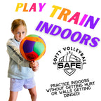 Safe Sport Gear Softy Volleyball - Super Soft Volleyball Designed For Pain-Free Play - Awesome Kids Volleyball With A Realistic