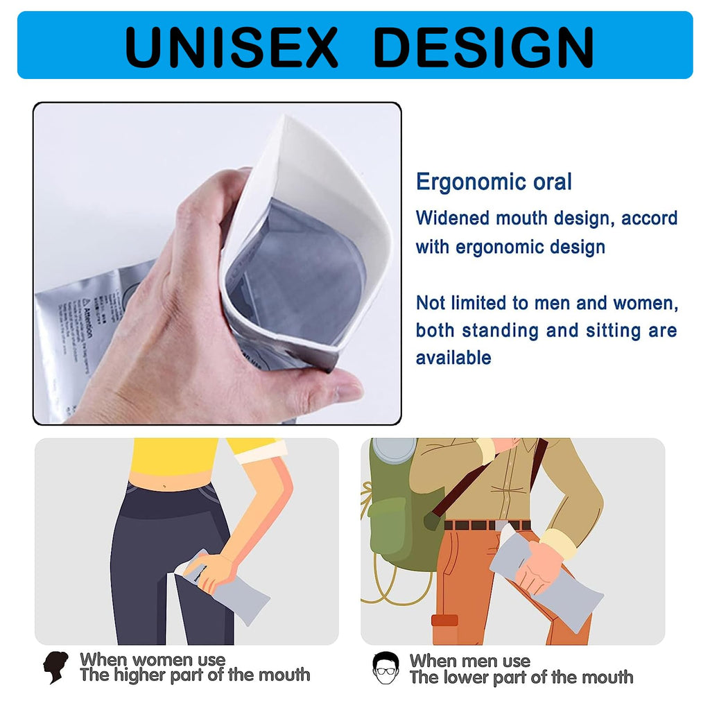 Moodooy Disposable Urinal Bags, 20 Pack Emergency Urine Bags, Portable Camping Pee Bags, Travel Pee Bags, Traffic Jam Emergency