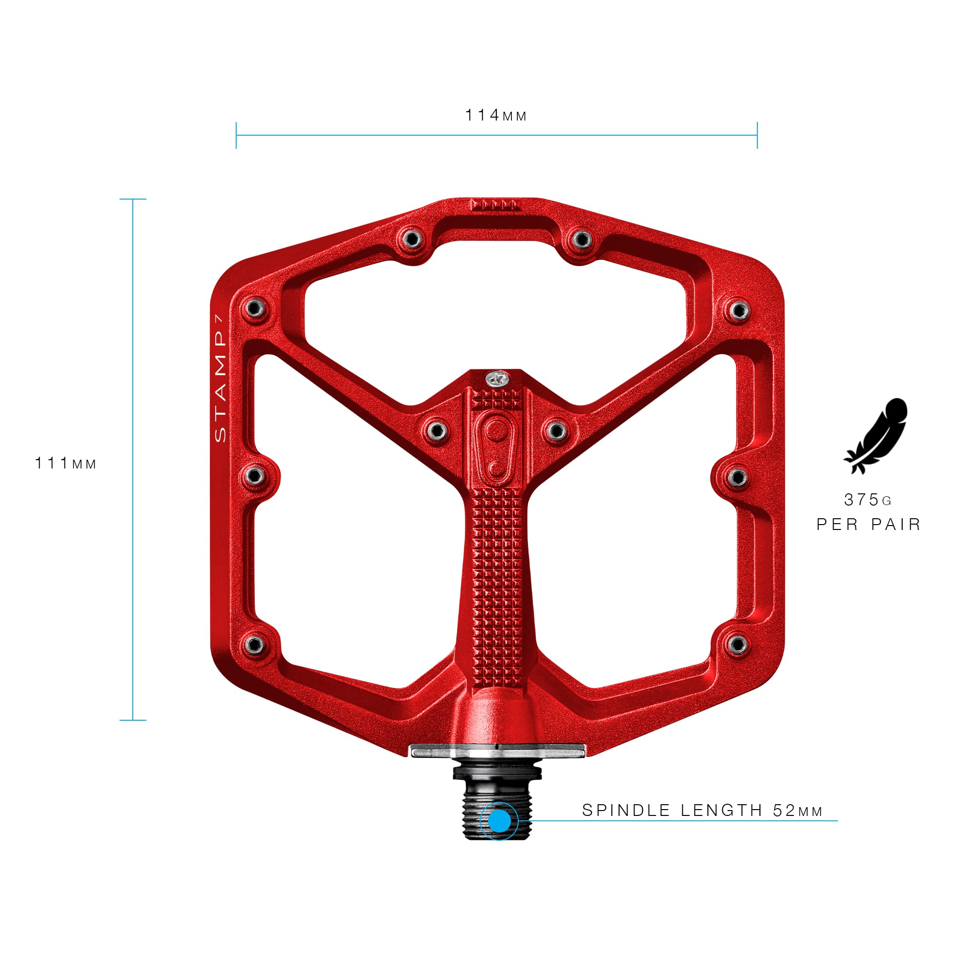 Crankbrothers Stamp 7 Large Red