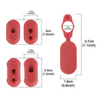 Tomall Silicone Charge Port Cover Rubber Plug Silicone Plug Red Charging Dust Silicone Plug 5 Pcs Compatible For Xiaomi M365 Ele