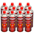 12 Butane Fuel Gasone Canisters For Portable Camping Stoves