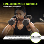 Handbode Hex Dumbbell Rubber Encased Dumbbell Strength Training Hex Dumbbell, Hand Weight For Workout & Exercise/Pair Of 3Lb