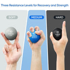 FitBeast Grip Strength Trainer, Finger Exerciser, Stress Balls for Adults, Hand Therapy for Strength, Recovery & Stress Relief,