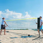Vevor Badminton Net, Height Adjustable Volleyball Net, 17Ft Wide Foldable Pickleball Net, Portable Easy Setup Tennis Net Set Wit