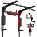 VEVOR Multifunctional Pull Up Bar, Wall Mounted Chin Up Bar Dip Station for Home Gym, Heavy Duty Steel Upper Body Workout Pull U