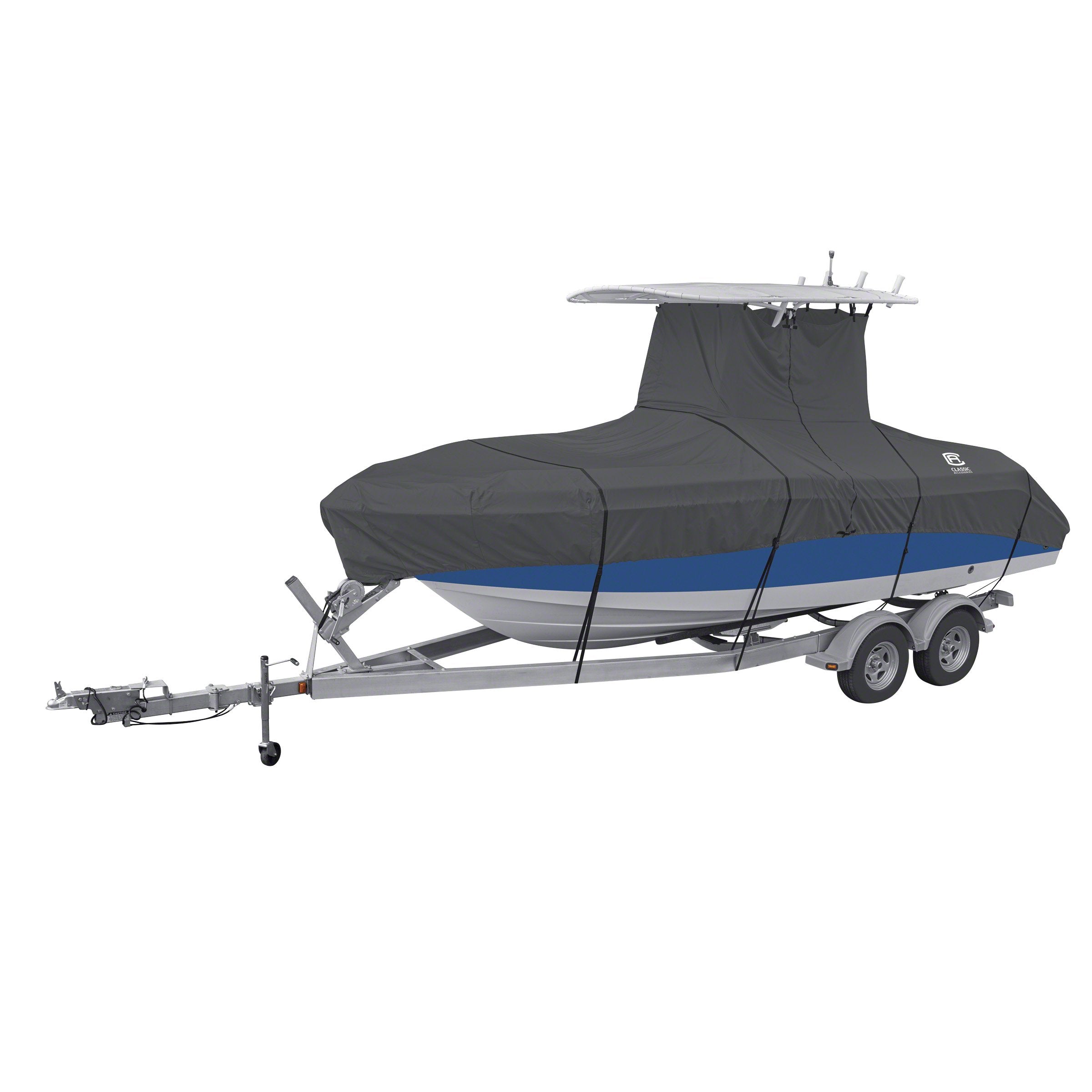 Classic Accessories StormPro Heavy-Duty T-Top Boat Cover, Fits boats 16 ft - 18.5 ft long x 98 in wide