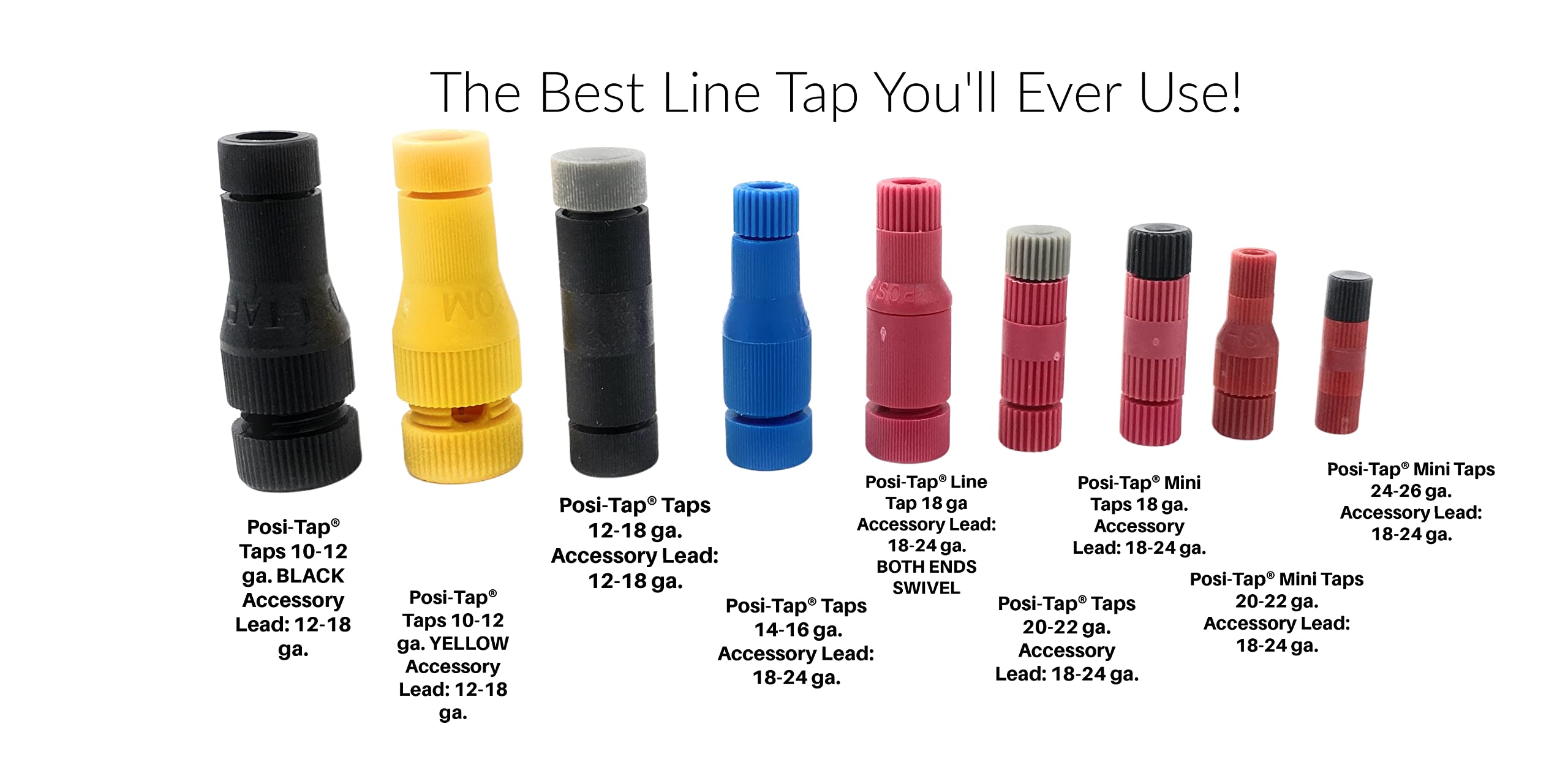 Posi-Tap Taps 20-22 Ga Mini Pack Of 15 Posi Taps The Best Line Tap Youll Ever Use (Choose Your Gauge Size And Amount) (15, 20-22