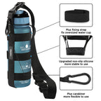 Easyacc Water Bottle Handle Shoulder Strap, For 12Oz - 64 Oz Hydro Flask Wide Mouth And Universal Water Bottles, With Carabiner,
