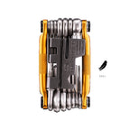 Crankbrothers Multi Tool M 20 Bike Tool - Mtb Multi-Tool Gold - 20 Bicycle Tools(20 In 1 Tool), Ergonomic And Lightweight