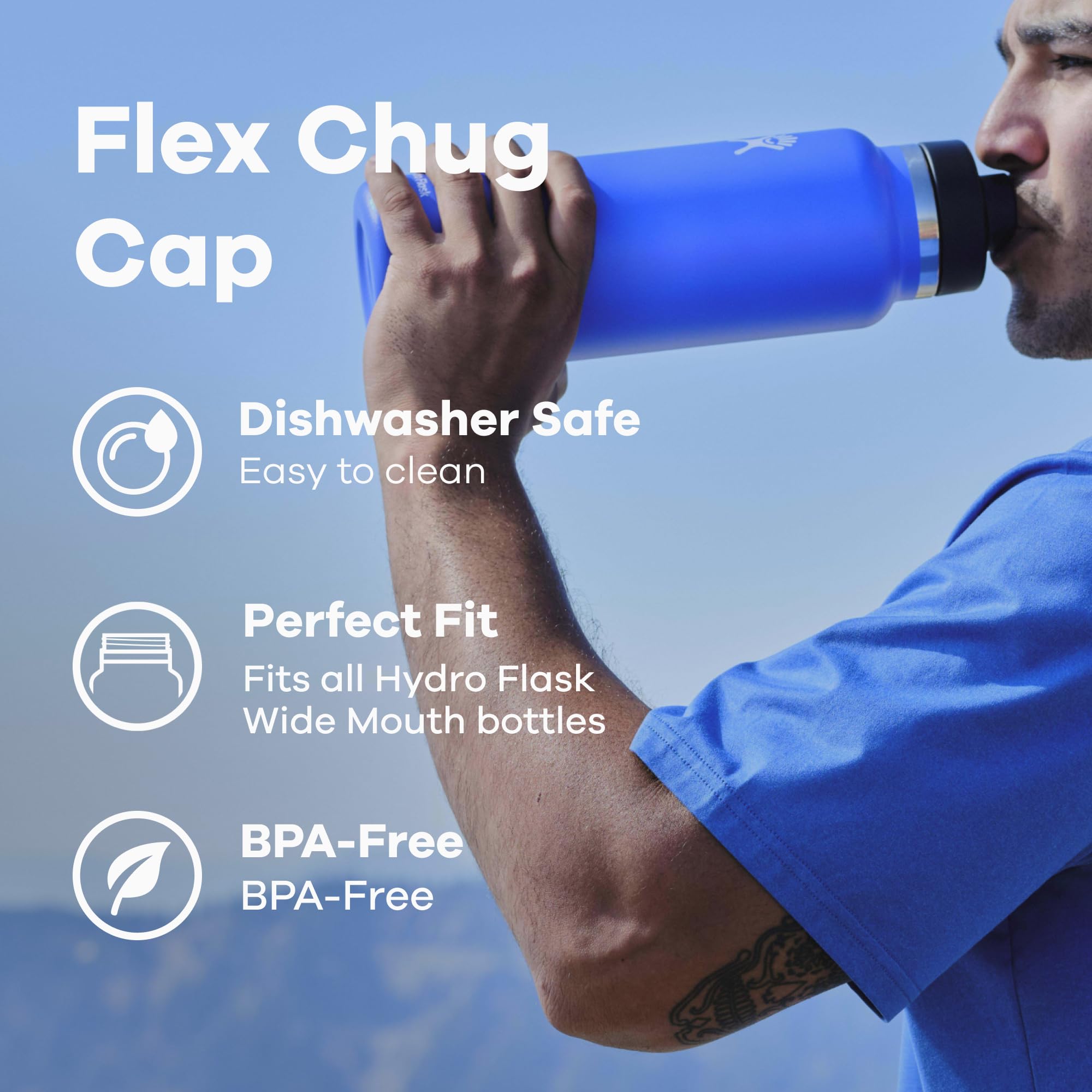 Hydro Flask Wide Mouth Chug Cap Black