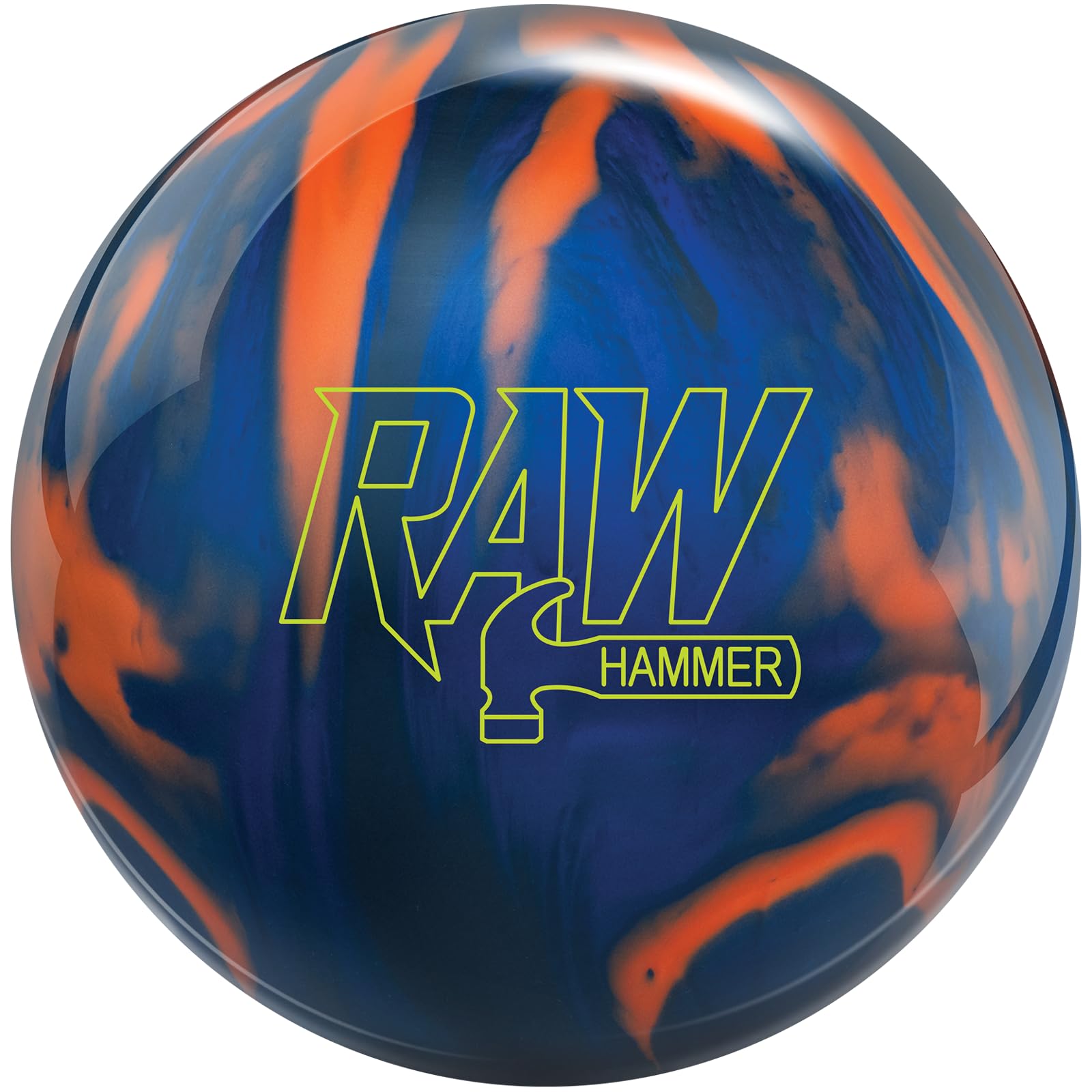 Hammer Raw Blue/Black/Orange Bowling Ball 13lbs