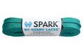 Derby Laces Teal Spark Shoelace for Shoes, Skates, Boots, Roller Derby, Hockey and Ice Skates (72 Inch / 183 cm)