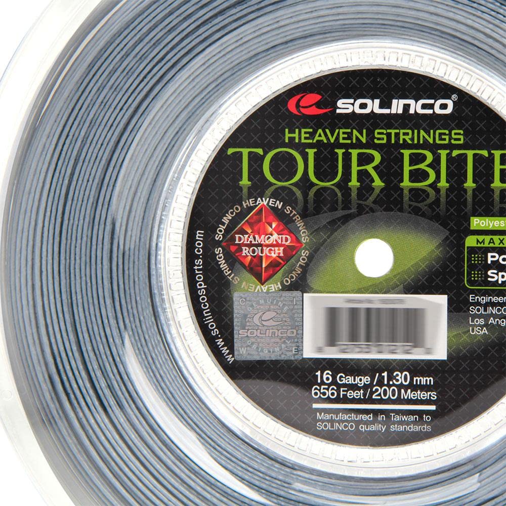 Solinco Tour Bite Diamond Rough (16-1.30Mm) String Reel (Silver)