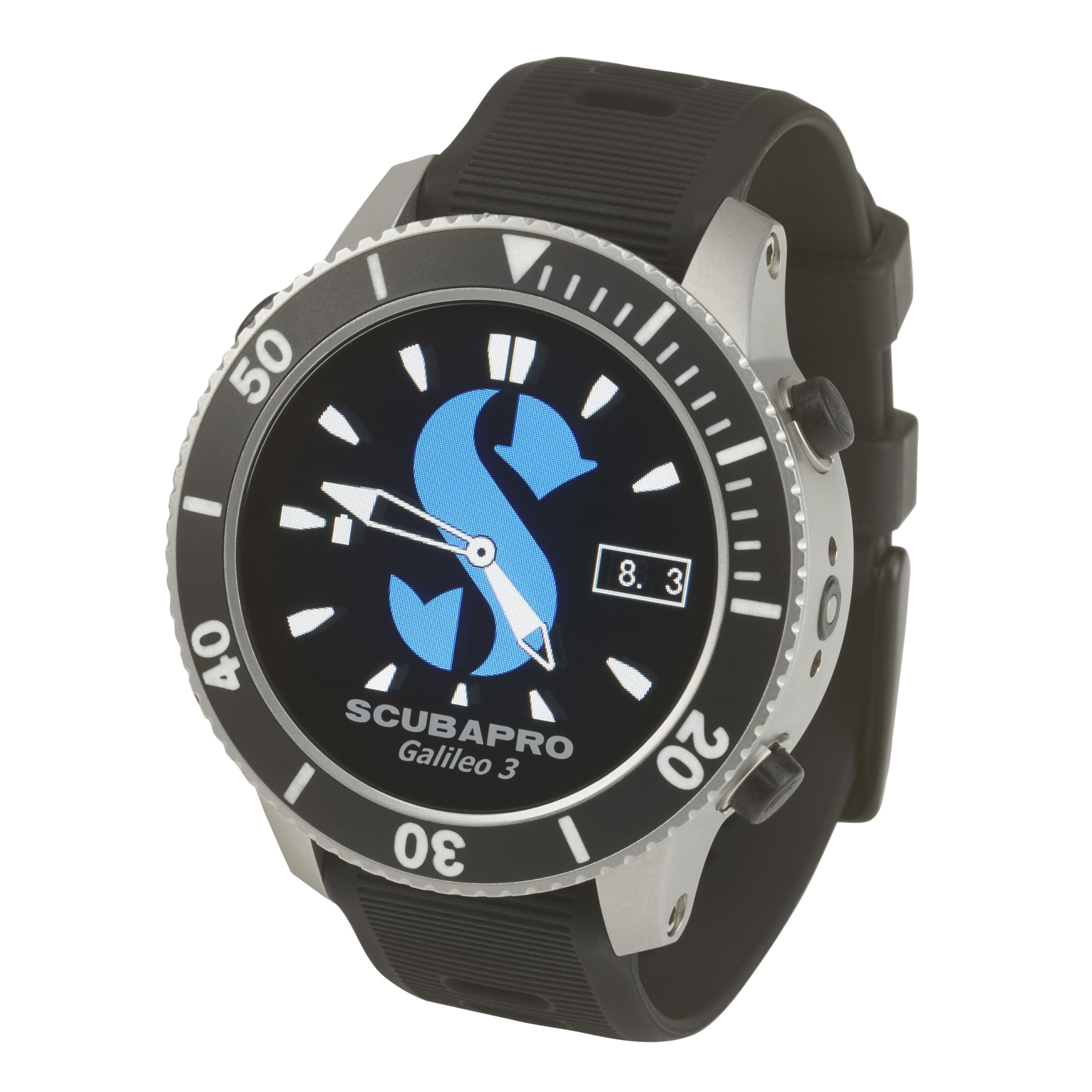 SCUBAPRO G3 Wrist Scuba Dive Computer with Bluetooth and Watch-Style Color Display, Includes Case, Silicone Arm Strap, USB Cable