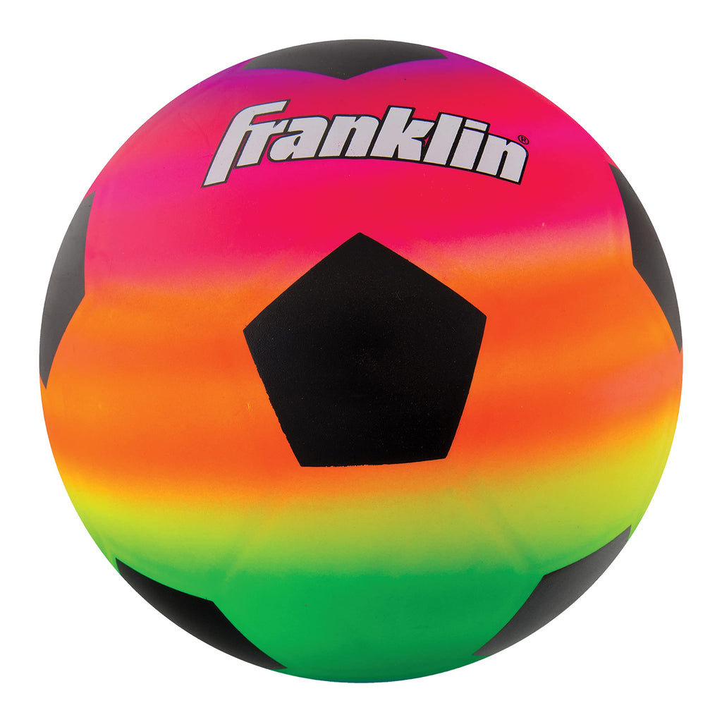Franklin Sports Kids Mini Soccer Ball - Vibe Kids Indoor + Outdoor Soccer Ball - Rainbow Kids Pvc Ball - Great Playground Ball +