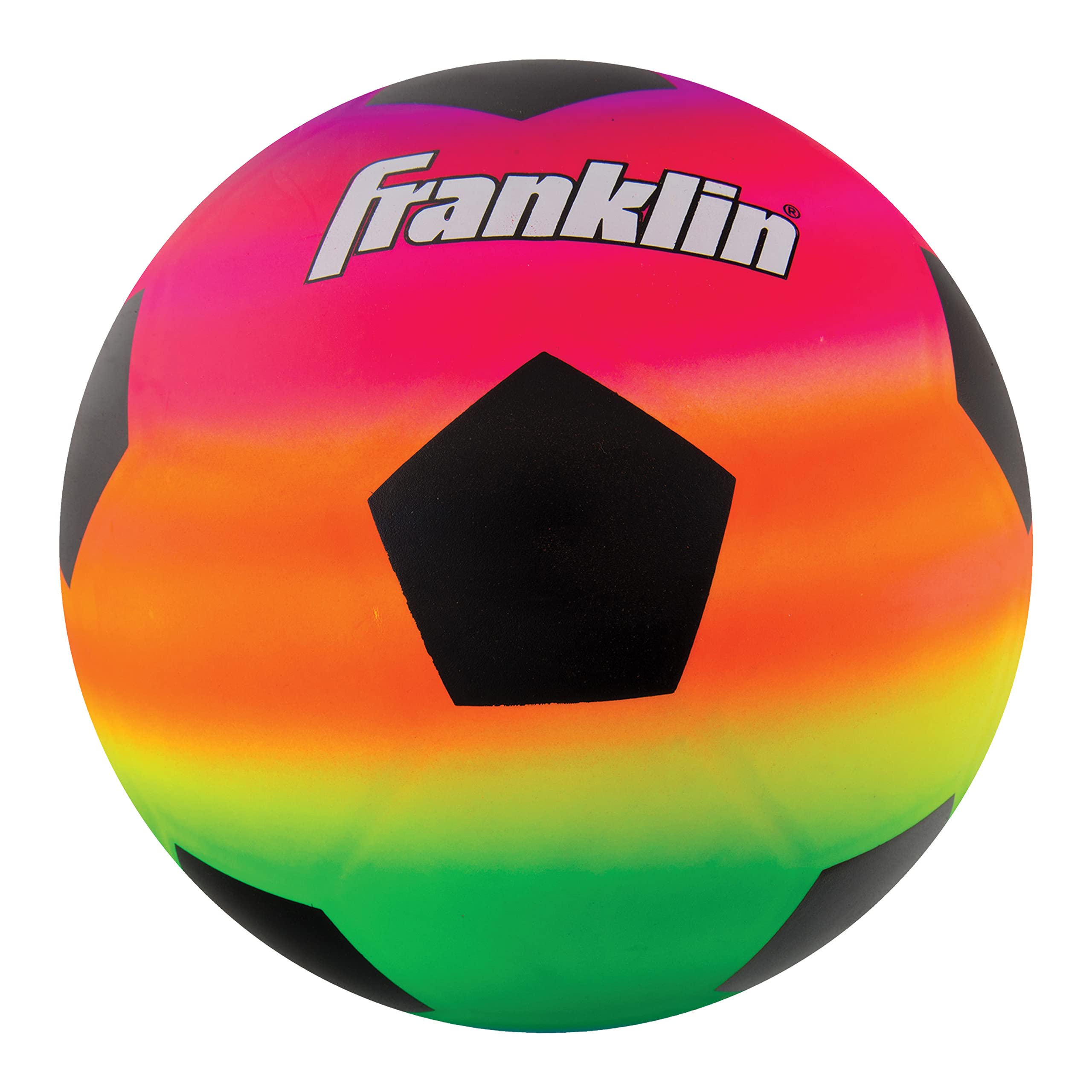 Franklin Sports Kids Mini Soccer Ball - Vibe Kids Indoor + Outdoor Soccer Ball - Rainbow Kids Pvc Ball - Great Playground Ball +