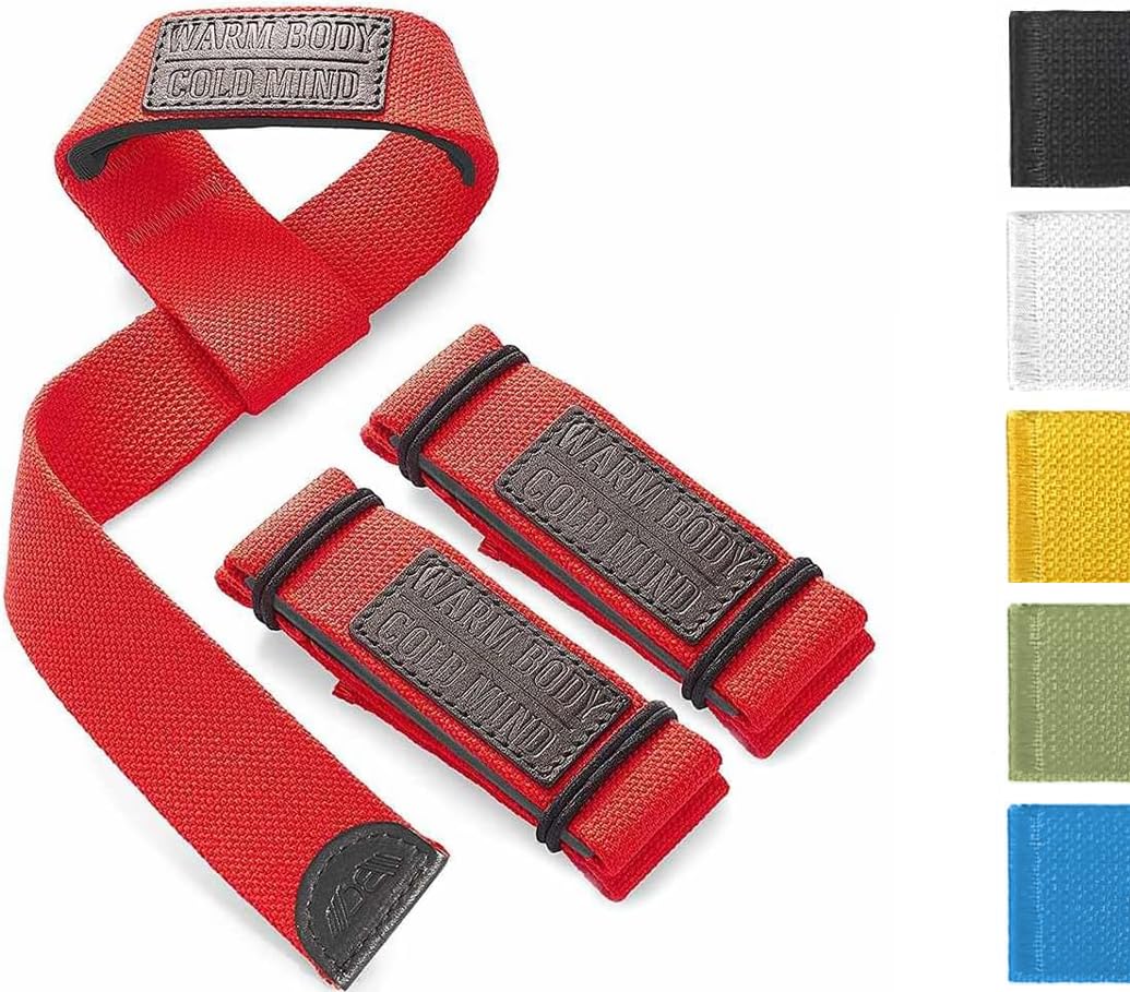 Warm Body Cold Mind Lasso Lifting Wrist Straps For Crossfit, Olympic Weightlifting, Powerlifting, Bodybuilding, Functional Stren