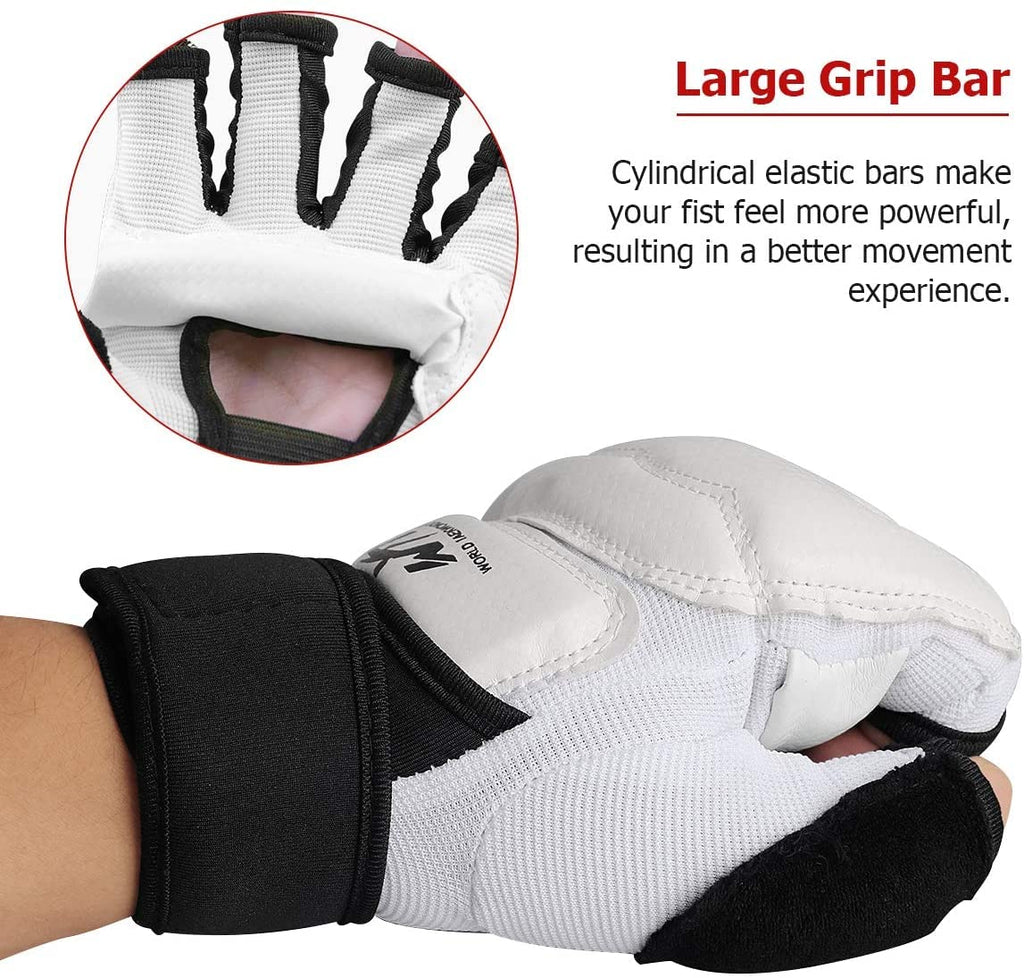 Punch Bag Training Gloves, Langray Taekwondo Karate Gloves For Sparring Martial Arts Boxing Training For Adults And Kids,White S