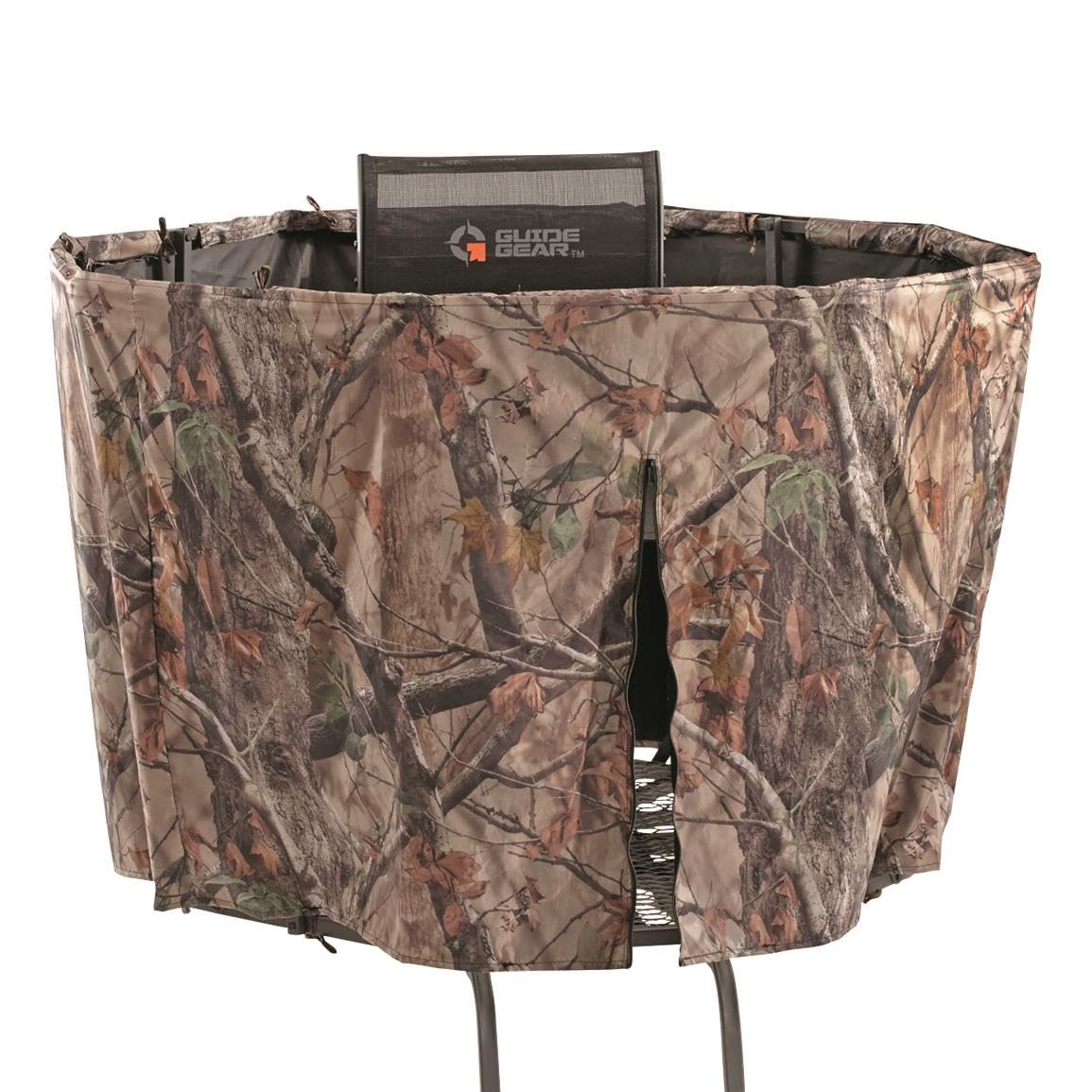 Guide Gear Half Hunting Blind Enclosure 20' Tripod Deer Stand Cover, Camo