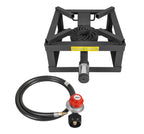 Concord 12 The Block Burner Single Propane Outdoor Burner. 100,000 Btu Great For Home Brewing, Camping, Tailgating, And More!