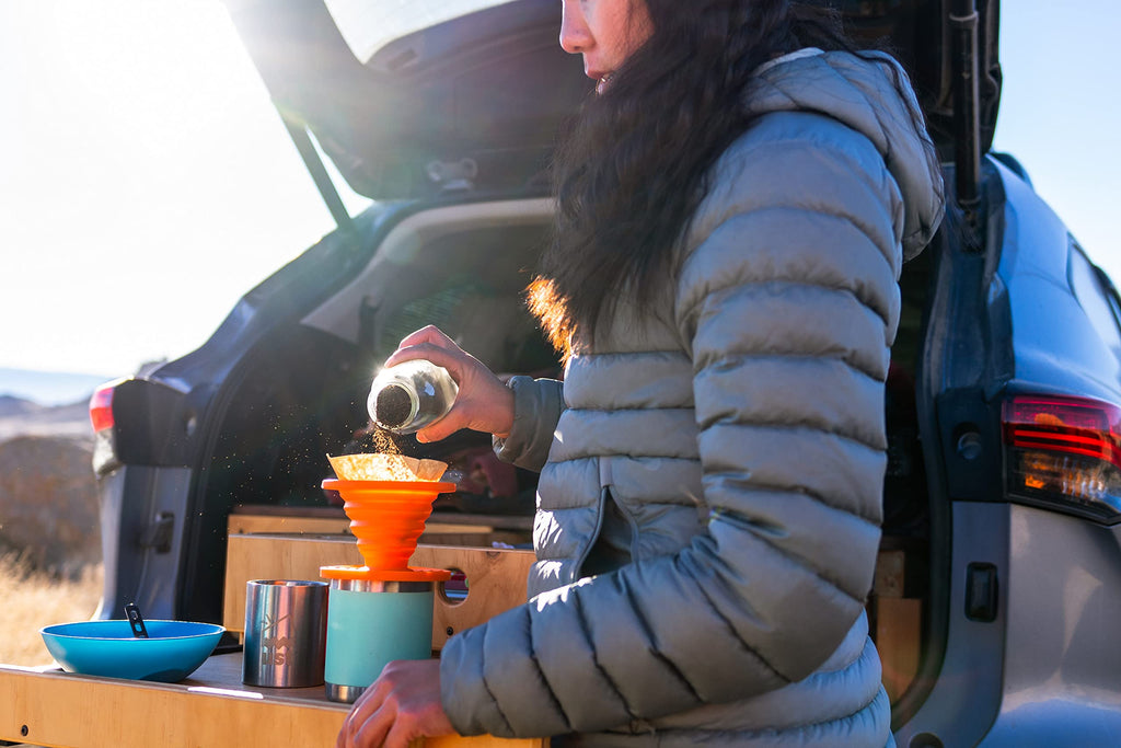 Ust Collapsible Flexware Coffee Drip With Strong, Flexible, Compact, Bpa Free Design And Lid Seal For Hiking, Backpacking, Campi