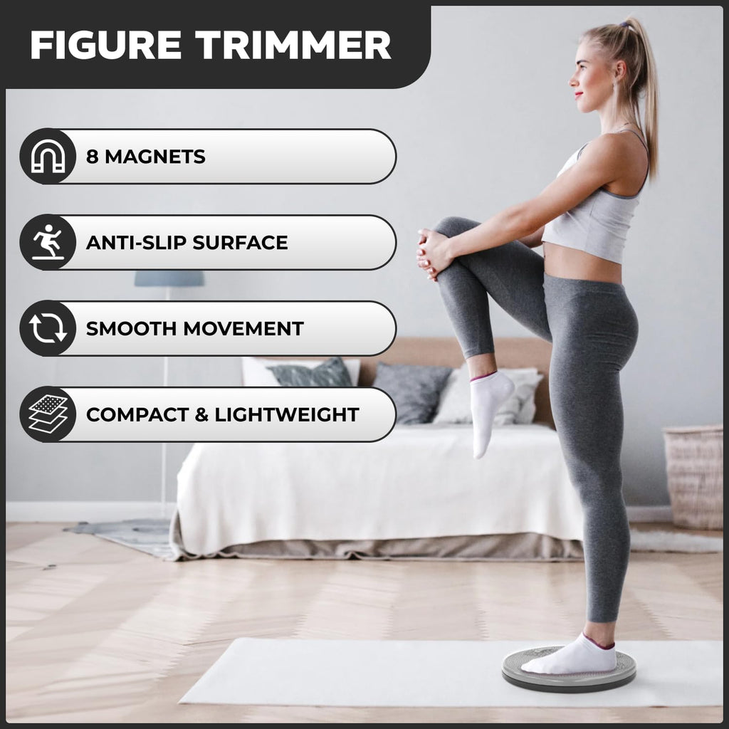 Figure Trimmer Core Abs Twister Board - Waist Sculptor Twister Board For Core & Ab Exercise - Waist Twisting Disc, Dizzy Disc Tw