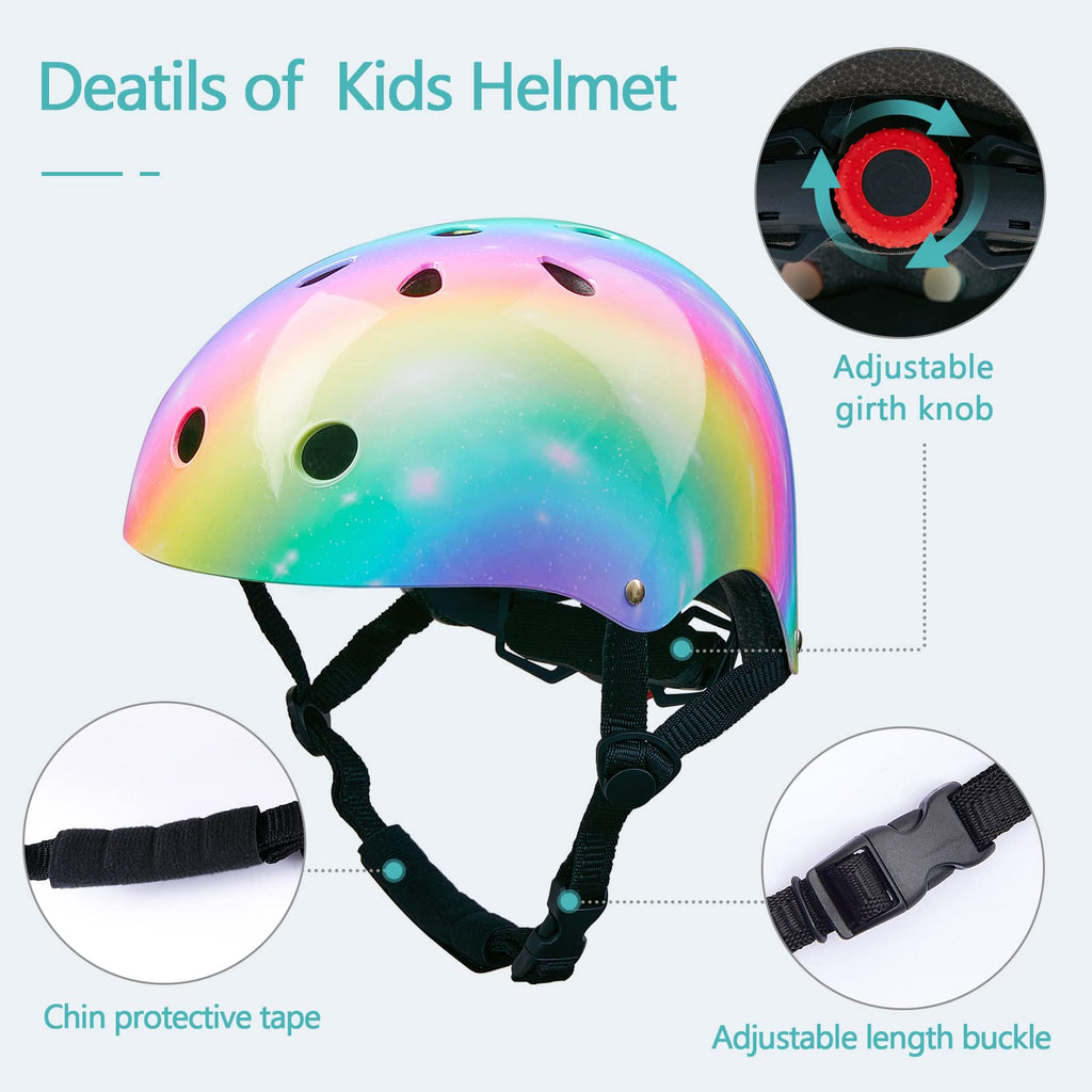Toddler Helmet, Bienbee Kids Bike Helmet Skateboard Helmets For Bicycle Balance Bike Scooter For Girls Kids Age 3-5-8 Years Rain