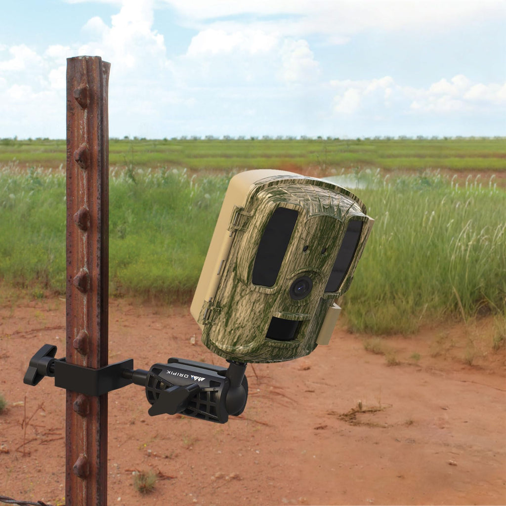 ORIPIK T-Post Trail Camera Mount - 360 Degrees Adjustable Game Camera Holder, Hunting, Easy Installation & Compact Sturdy 2 Pack