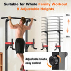 Relife Rebuild Your Life Power Tower Pull Up Bar Dip Station For Home Gym Adjustable Height Strength Training Workout Equipment