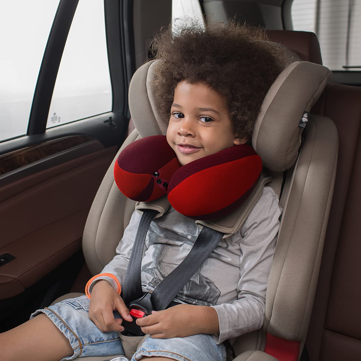 Infanzia Kids Chin Supporting Travel Neck Pillow, Prevent Head From Falling Forward, Comfortably Supports Head, Neck And Chin -