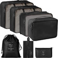 Ontrip Travel Organizer 7 In 1 Travel Laundry Cosmetics Luggage Packing Organizers Set Makeup Bags Organizer Packing Cubes With