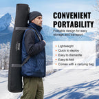 Vevor Pop Up Ice Fishing Tent, 4-6 Person Large Insulated Shelter, 87X79X78 50Sq Ft Fishing Area, Portable Hub-Style Shanty For