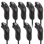 Big Teeth Golf Hybrid Iron Head Cover 9Pcs Hybrid Head Covers Set Long Hybrid Iron Covers, Golf Club Covers W/Big No. For Clevel