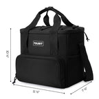 Tourit Cooler Bag 24-Can Insulated Soft Cooler Lunch Coolers Portable Cooler Bag 14.6L For Picnic, Beach, Work, Trip, Daily, Bla