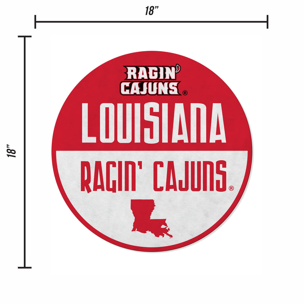 Rico Industries Ncaa Louisiana-Lafayette Ragin Cajuns Classic Shape Cut Pennant - Home And Living Room D  Cor - Soft Felt Ez To