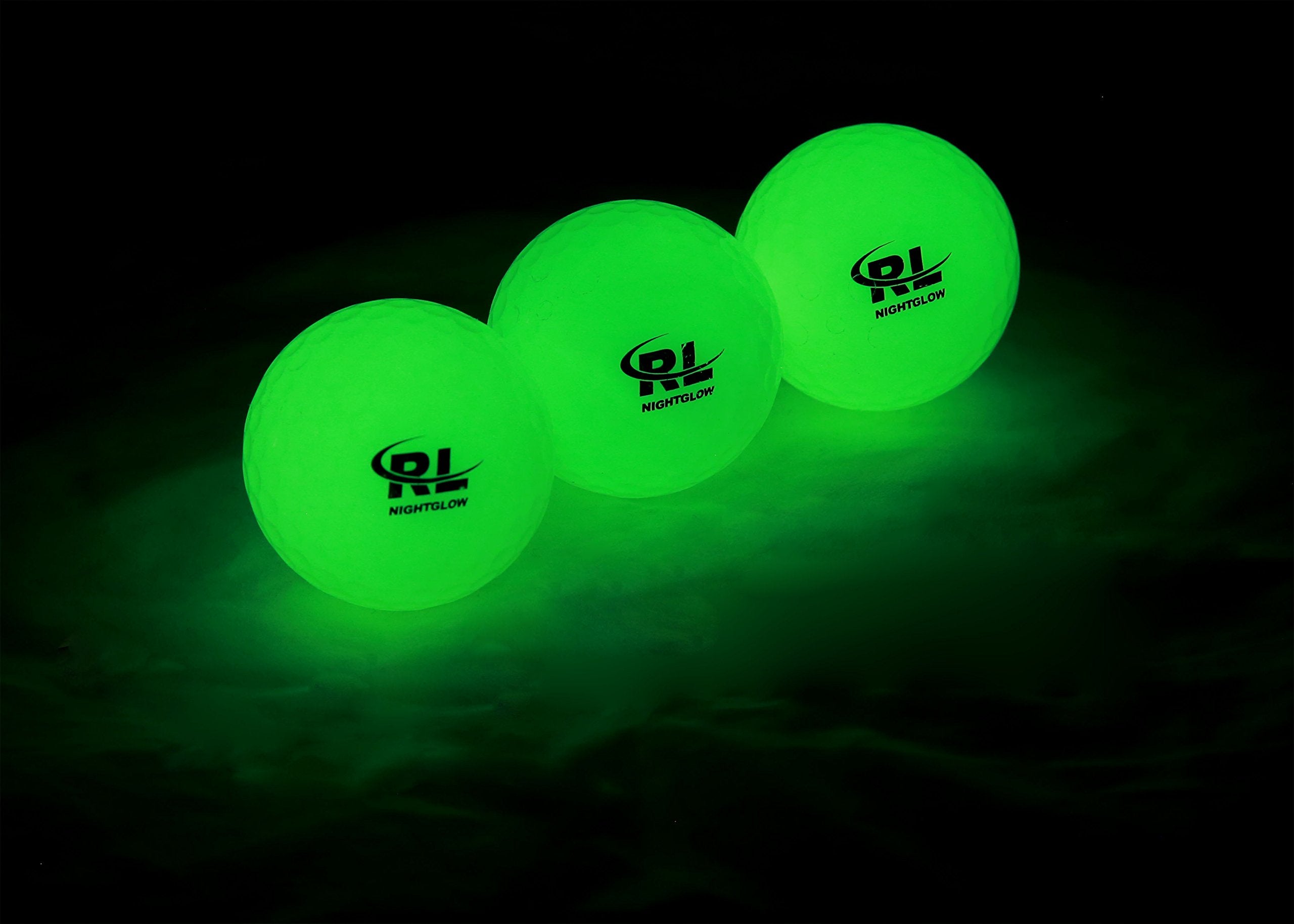 R&L Night Golf Balls Glow In The Dark - Best Hitting Tournament Fluorescent Golf Ball- Long Lasting Bright Luminous Balls Rechar