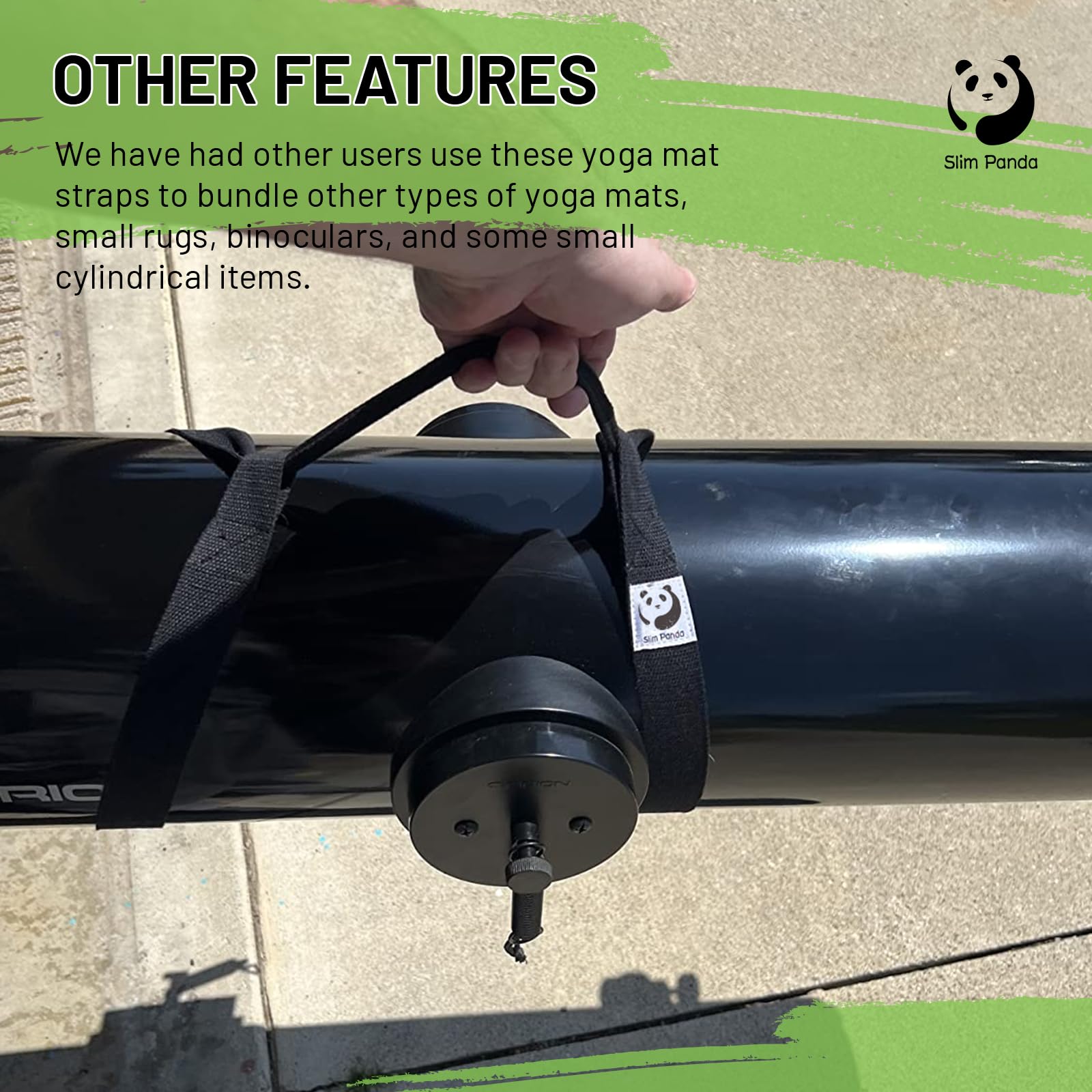 Slim Panda Yoga Mat Straps For Carrying,Adjustable Yoga Mat Carrier, Yoga Mat Sling(Yoga Mat Not Included)(Dark Blue)