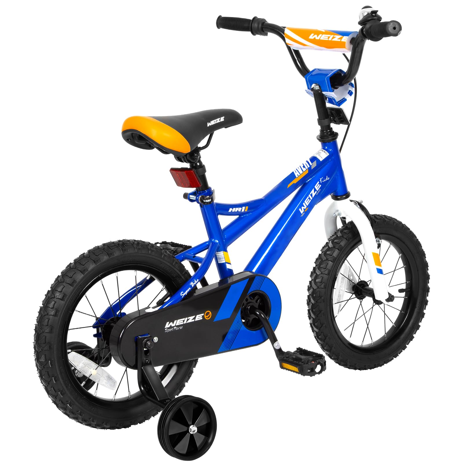 WEIZE Kids Bike, 14 Inch Children Bicycle for Boys Girls Ages 3-5 Years Old, Rider Height 35-42 Inch, Coaster Brake, Blue