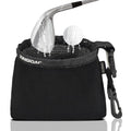 XINQIDAI Golf Club and Golf Ball Cleaning Bag - Cleans Club Grooves, Golf Bag Accessories,Waterproof Clean Face Tech, Detachable