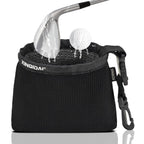 XINQIDAI Golf Club and Golf Ball Cleaning Bag - Cleans Club Grooves, Golf Bag Accessories,Waterproof Clean Face Tech, Detachable